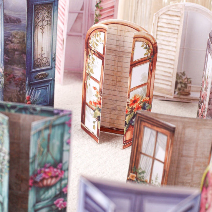 Time Window Trap PVC Sticker Border Theme For Diary Lovers