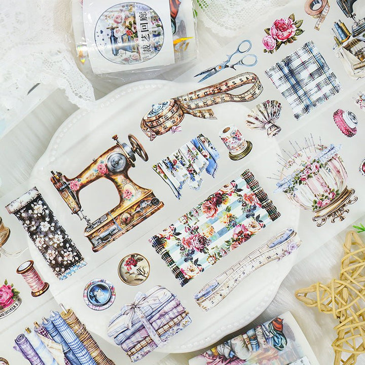 Embroidered Scissors Vintage Washi Tape Fashion Element Perfect For Planner