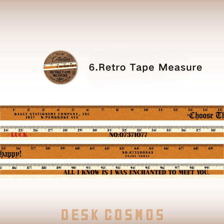 Tape Measure Collection Retro Tape Measure Retro Washi Tape