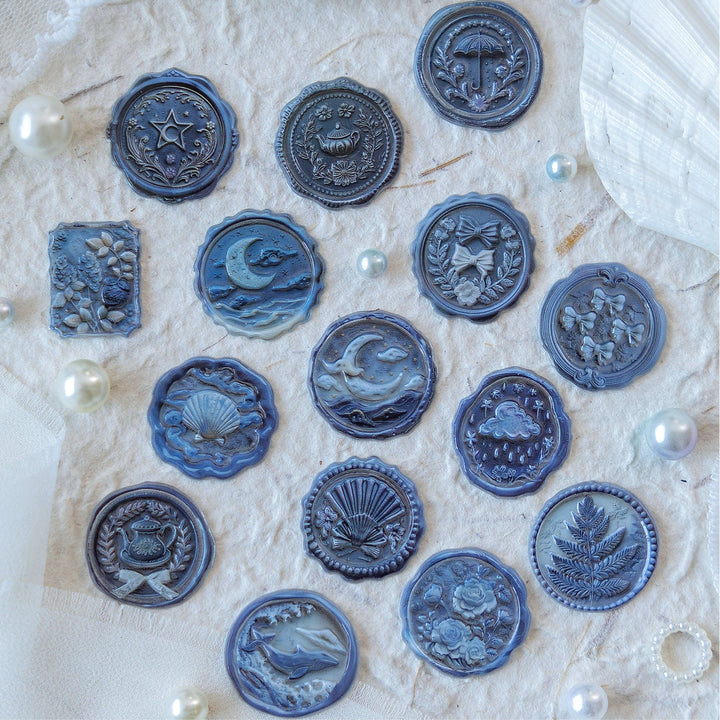 Vintage Wax Seal Stickers Memory Box Series Retro Aesthetic Scrapbooking