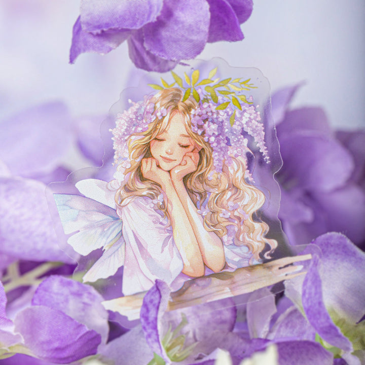 Violet Garden Flower & Plant Stickers for Scrapbooking Magic Theme