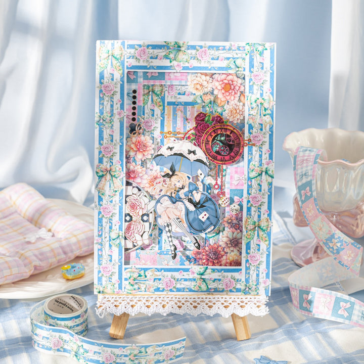 Washi Tape Alice Dream Fairy Tale Journal Decor