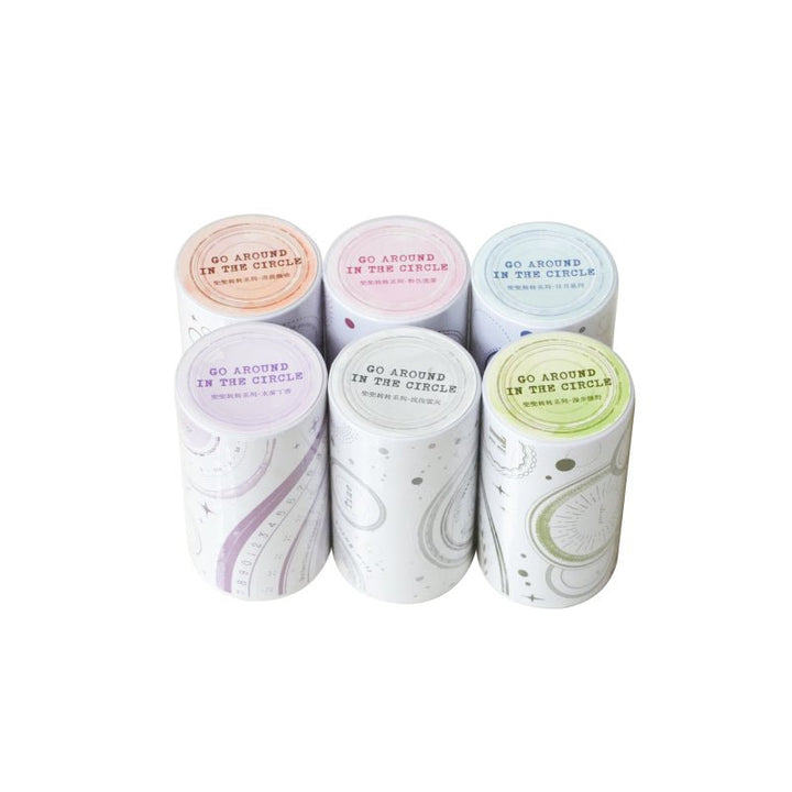 Washi Tape Go Around Circle Vintage Diary Accent
