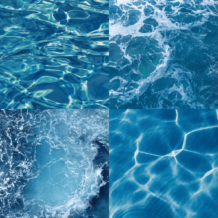 Water Surface Background Paper Ocean Scenery