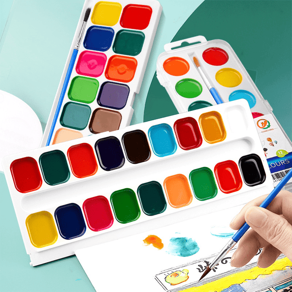 Watercolor Paint Set for Art Projects and Creative Painting Rich Colors Set