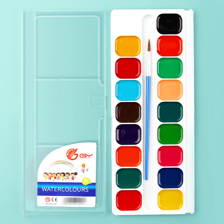 Watercolor Paint Set for Art Projects and Creative Painting Vivid Colors Set