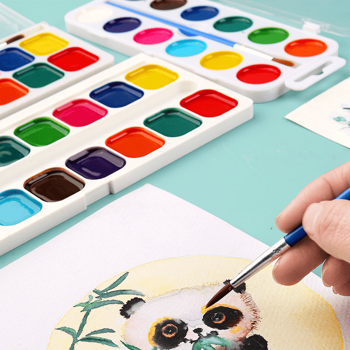 Vivid Watercolor and Acrylic Paint Set for Art Supplies