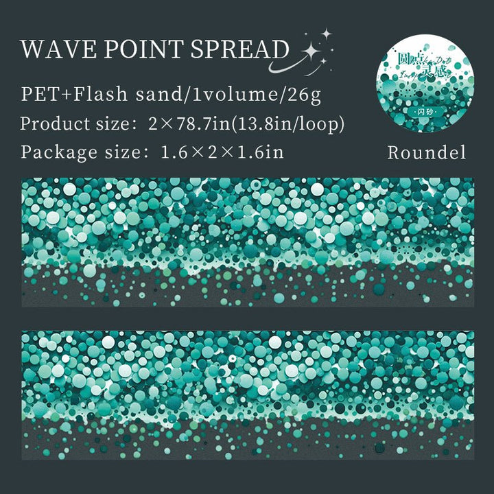 Watercolor PET Tape Dot Inspiration light colorful PET deco tape