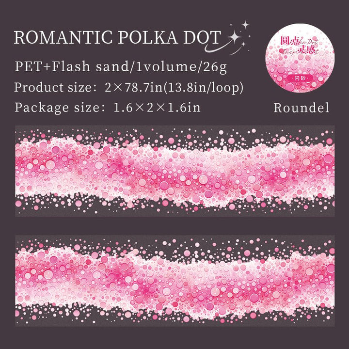 Watercolor PET Tape Dot Inspiration dreamy dot pattern tape