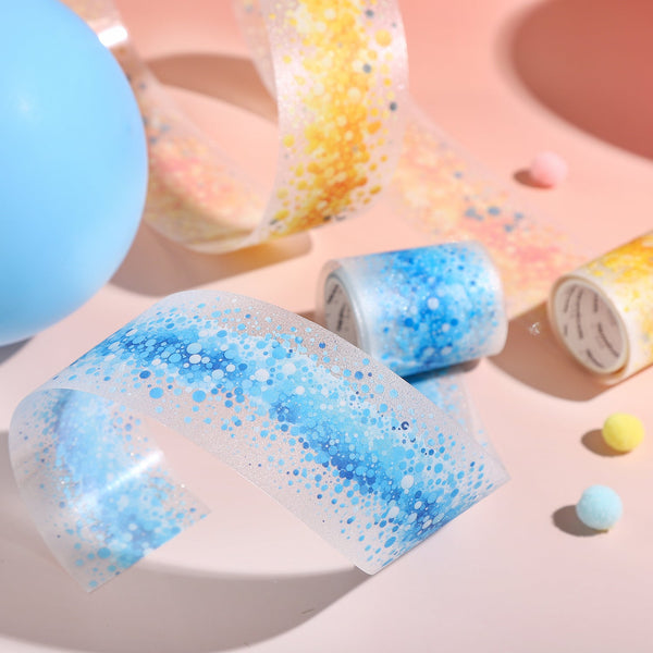 Watercolor PET Tape Dot Inspiration bubble dot design PET sticker