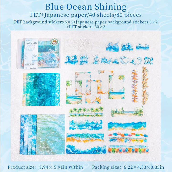 Watercolor Stickers Heals Daily Life creative collage material