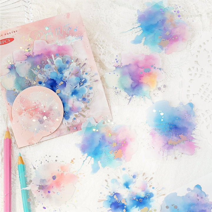 Brilliant Series Watercolor Stickers Fantasy Glow