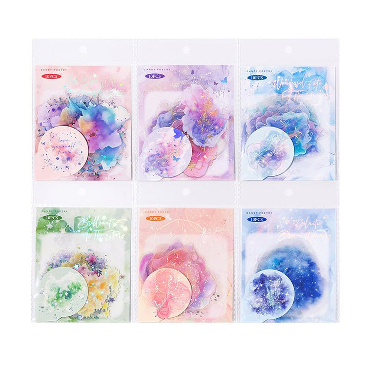 Brilliant Series Watercolor Stickers Starry Night