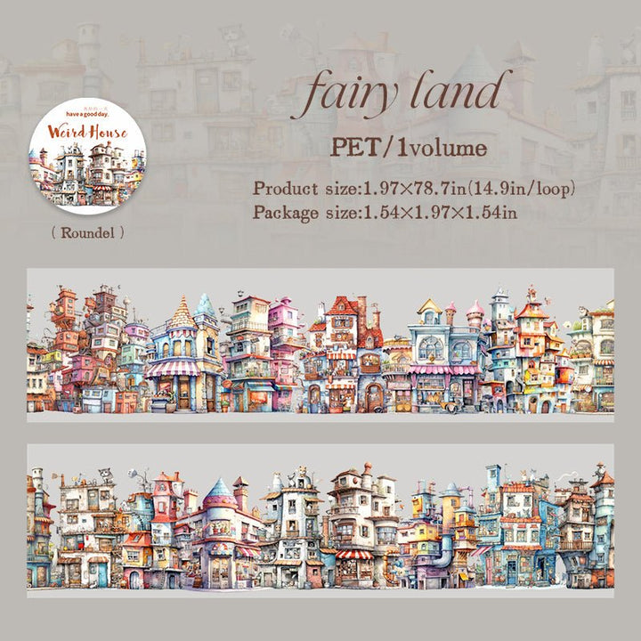 Weird House Fairy Land Magical Scene Tape