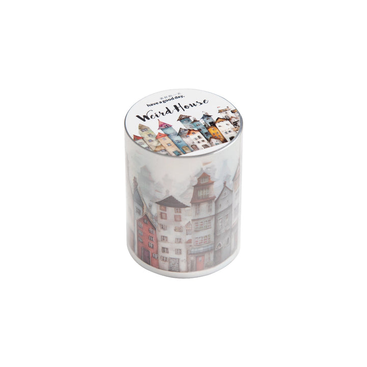 Weird House Village Theme Tape For Art Journals