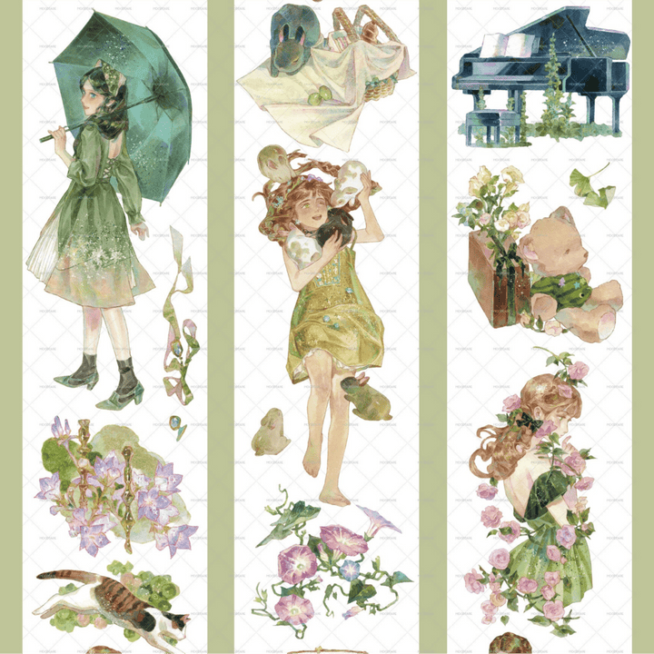 Sweet Girl Washi Tape Wild Vine Grass Edition