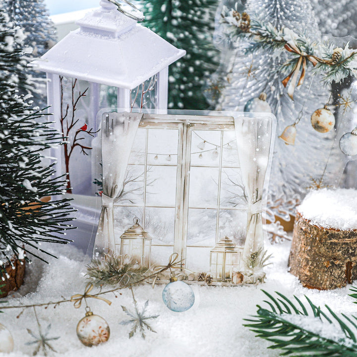 Winter Cottage Series PET Stickers Holiday Cottage
