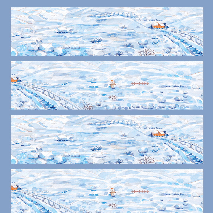Nature PET Tape Frozen Trail Journal