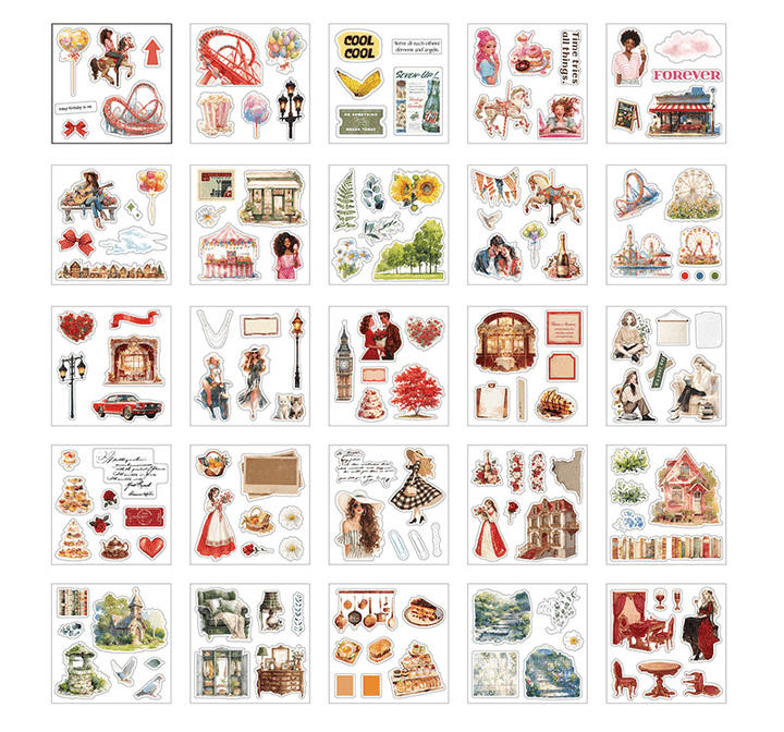 PET Stickers World Creative Series Scrapbook Starter Kit