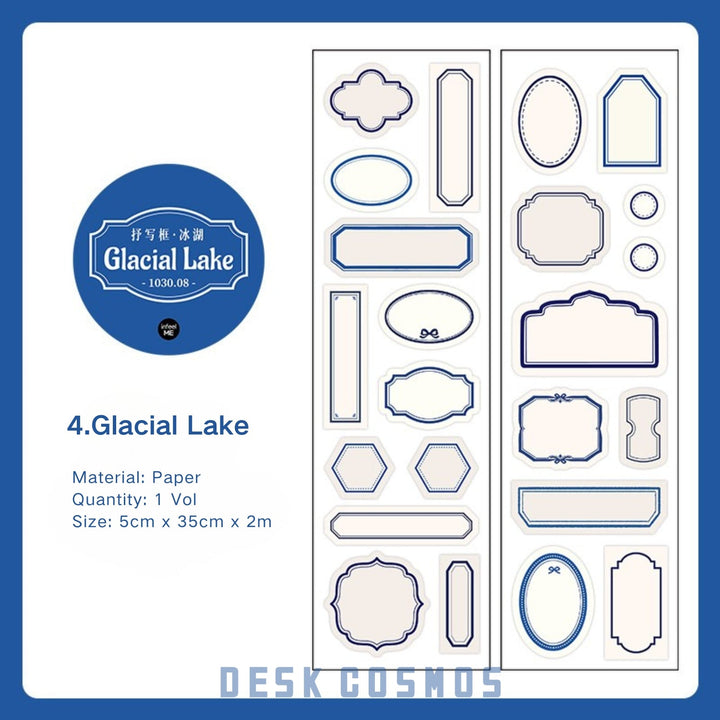 Label Border Series frame tape perfect for diary writing
