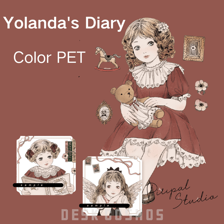 Yolanda's Diary PET Tape Cute Floral Scrapbook